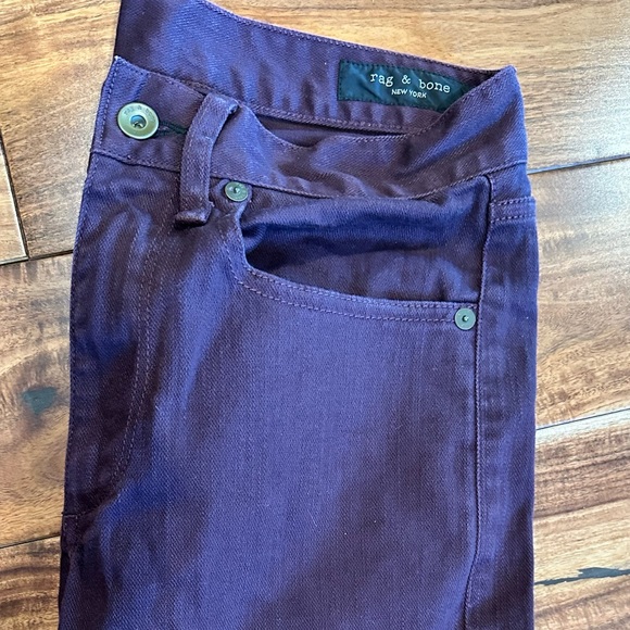Rag & Bone Purple Jeans 28 X 30 - Picture 2 of 4